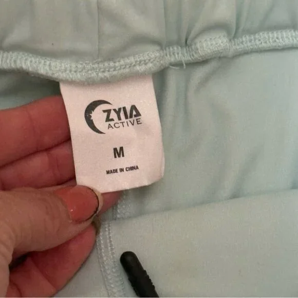 ZYIA Gulf Blue Mesh Speedy Shorts Size Medium - Picture 4 of 4